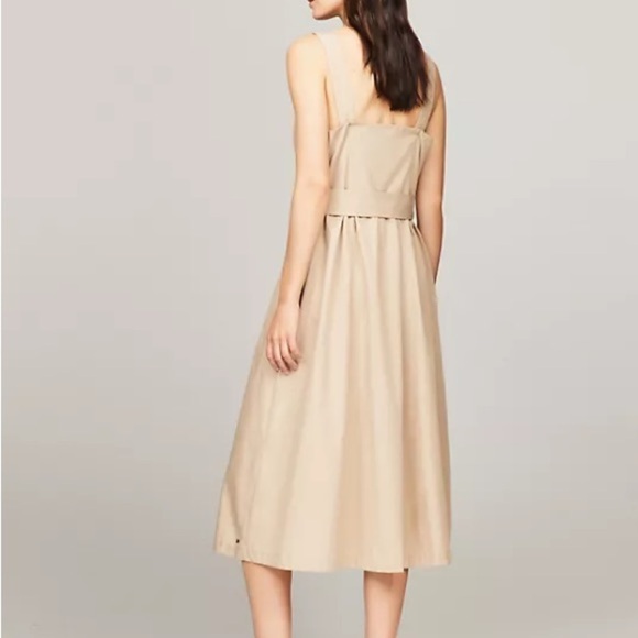 NWT Tommy Hilfiger - Sleeveless Belted Midi Dress - Picture 2 of 6